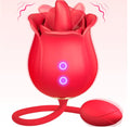 Rose Tongue Vibrator for Women - G Spot and Clitoral Stimulation